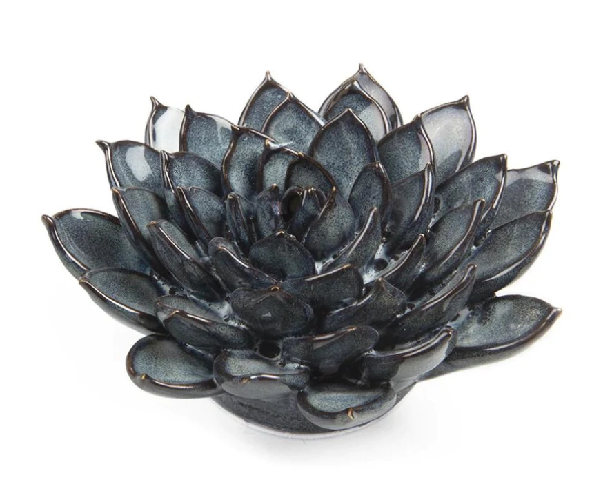 Ceramic flower - blue dahlia