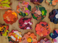 Load image into Gallery viewer, flower crayons, set of 3
