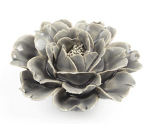 Load image into Gallery viewer, Ceramic flower - grey rose
