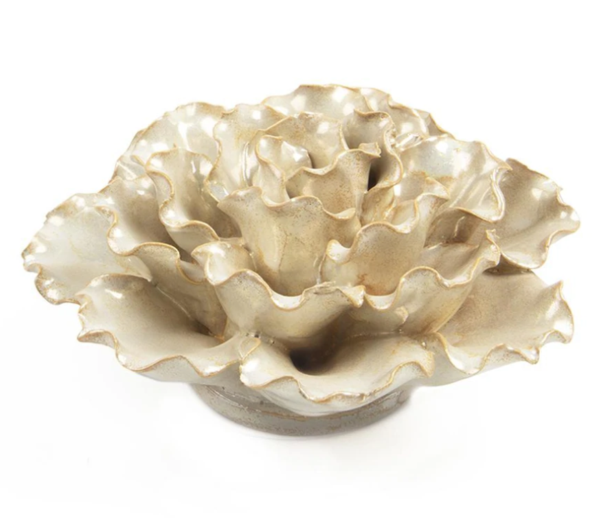 Ceramic flower - pearl marigold